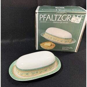 Pfaltzgraff French Quarter Covered Butter Dish